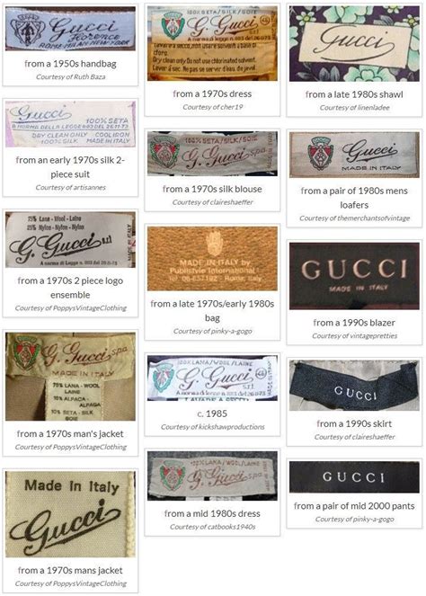 gucci made in italy tag|vintage gucci tags.